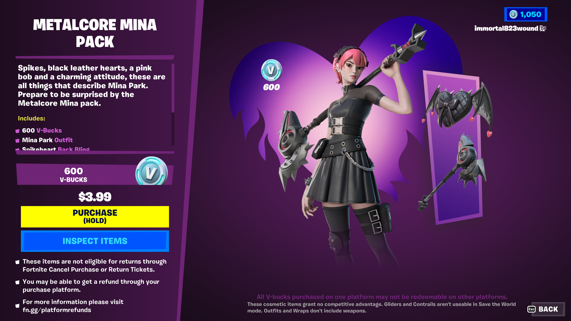 Fortnite, Metalcore